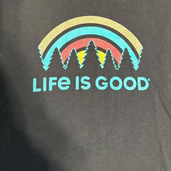 Life is Good Outdoor Vibes Ringer Cool Short-Sleeve T-Shirt Size M - Picture 3 of 6